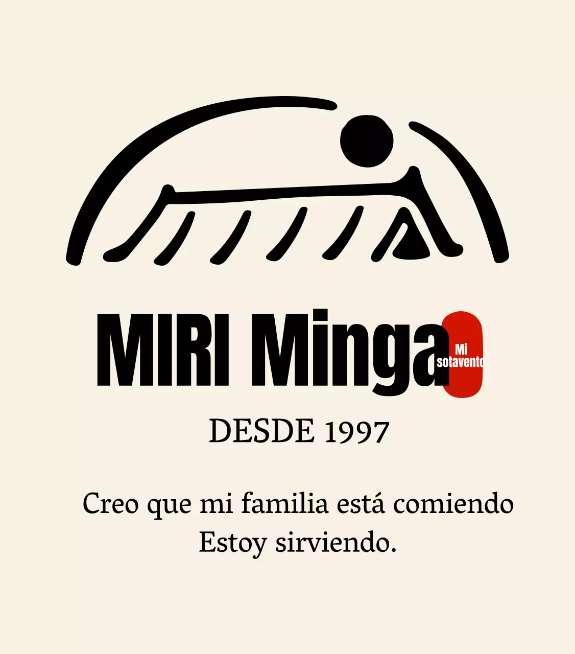 Logotipo de un restaurante coreano e instrucciones para aparcar