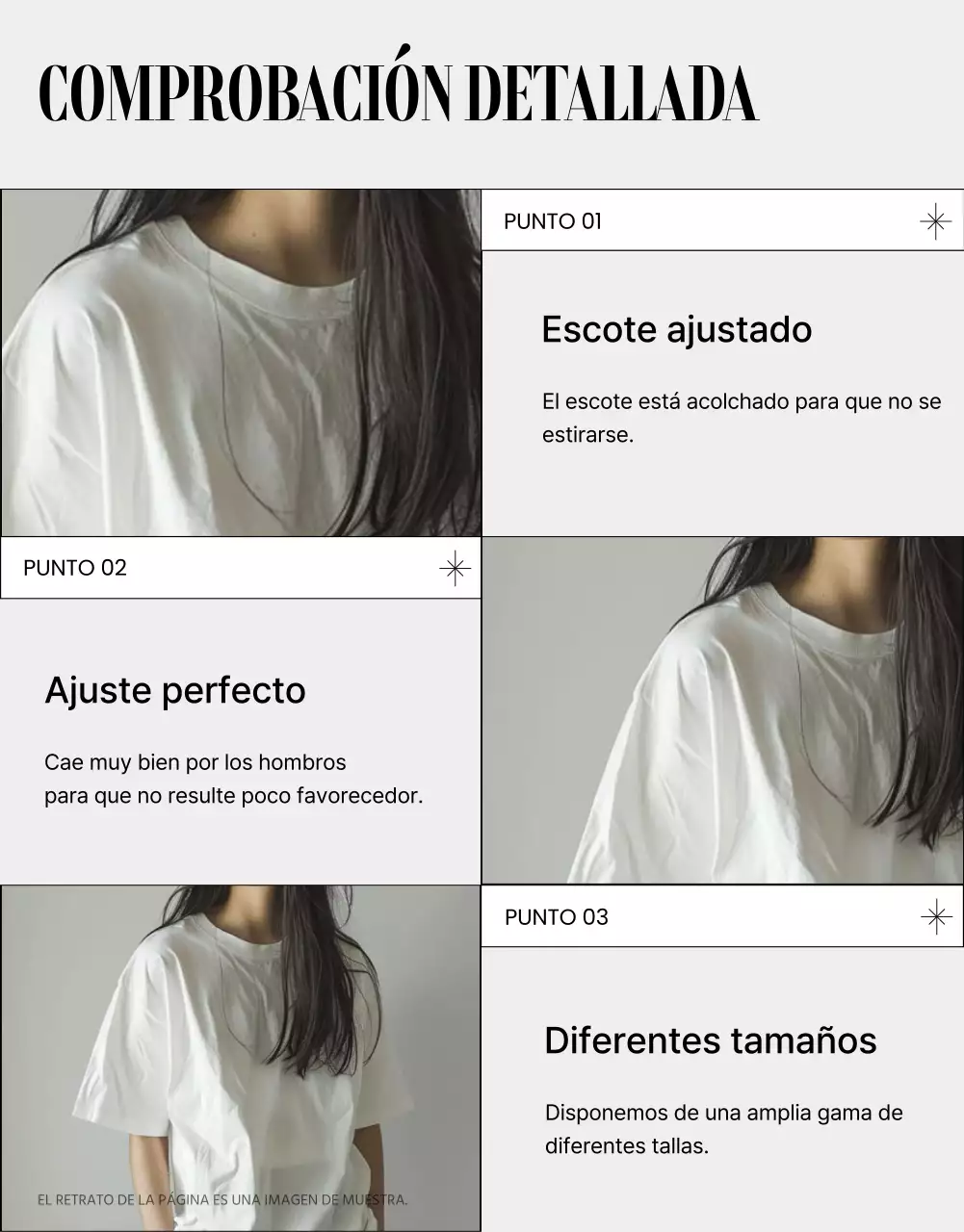 Promueve la moda moderna en gris y negro