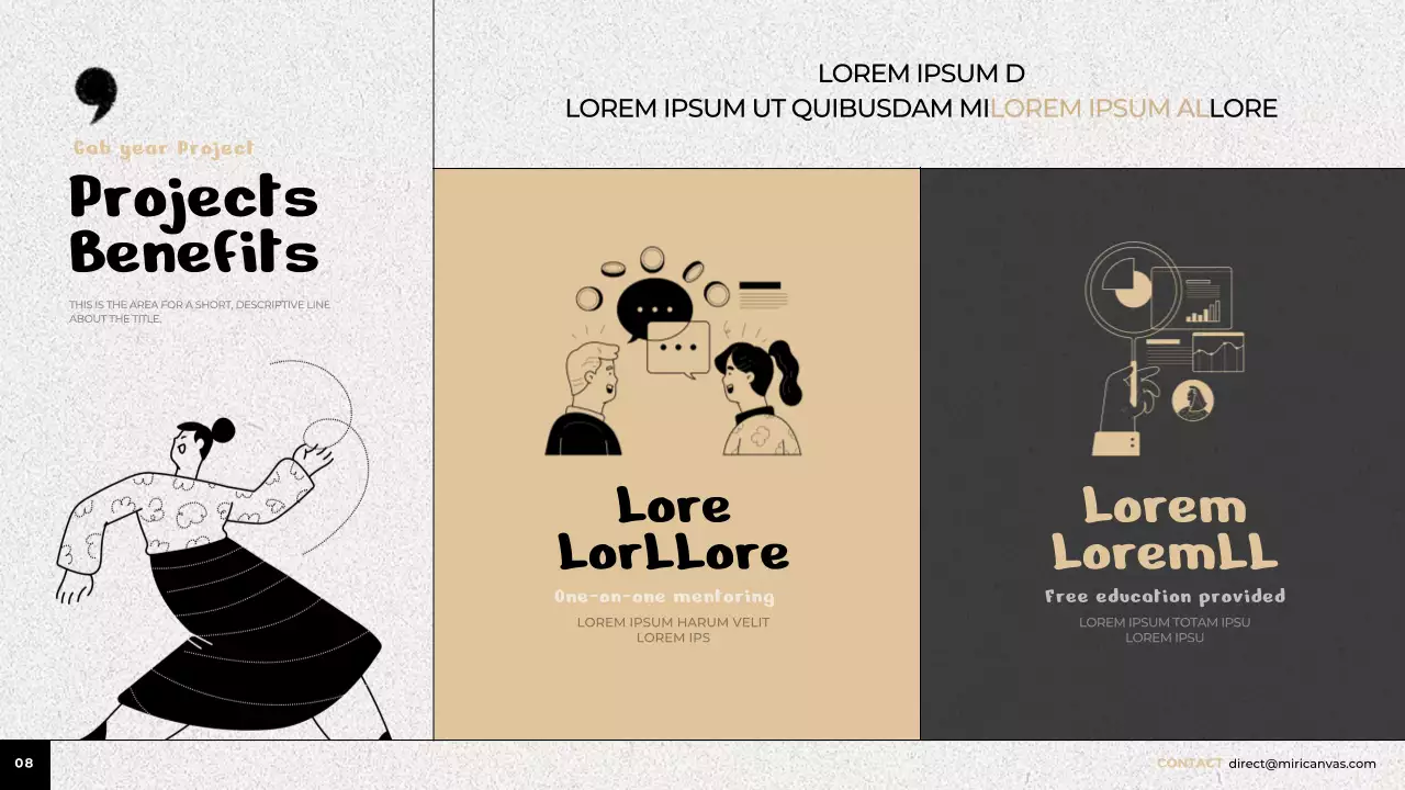 베이지 미니멀 프로젝트 가이드 프레젠테이션