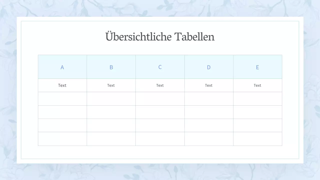 Ein klassischer Sommerblumenvorschlag in Hellblau
