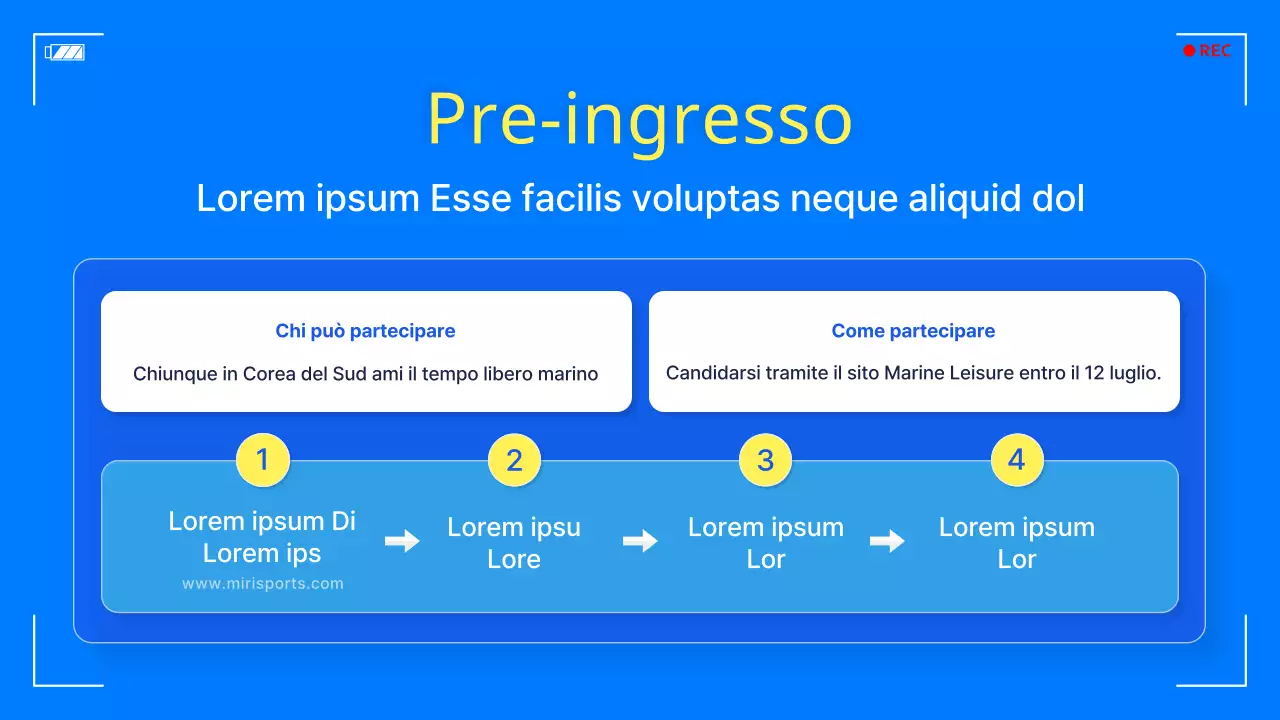 Promozione di un semplice festival del tempo libero marino blu e giallo