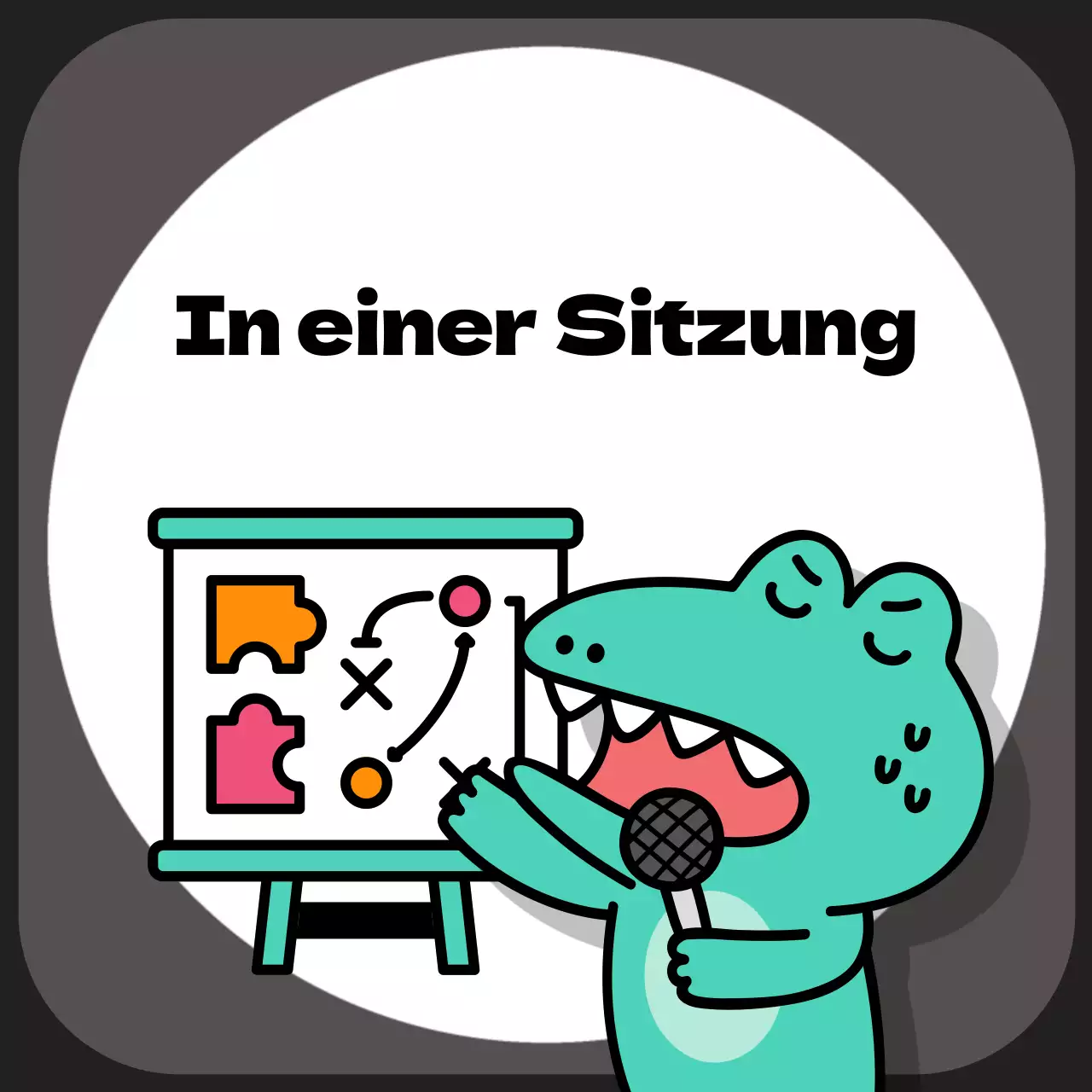 Mint und schwarz pop art messenger profil ankündigungen