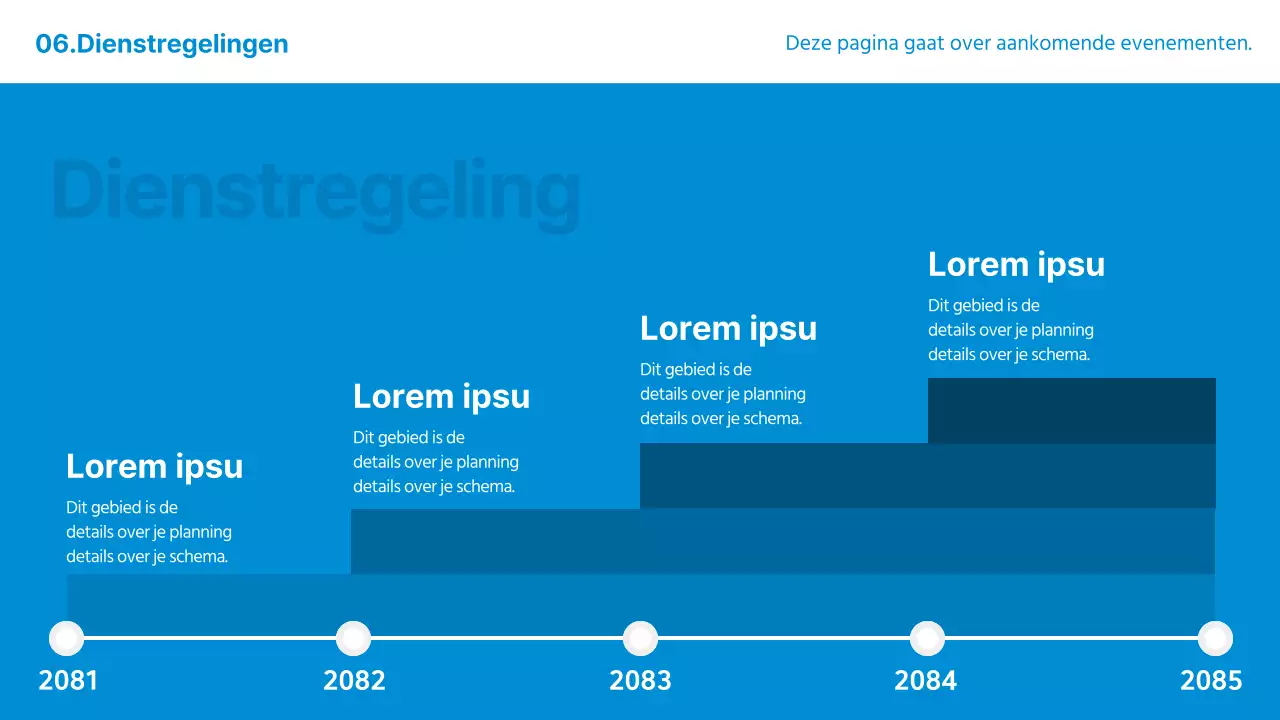 Een eenvoudige syllabus voor een blauw en grijs trainingsprogramma