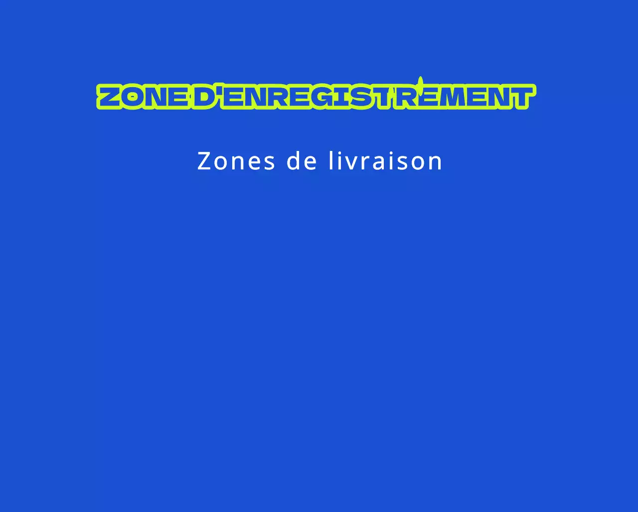 Zones d'enlèvement des livraisons et interdictions de stationnement