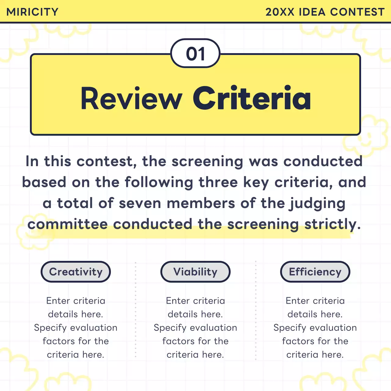 Yellow Trendy Contest Announcement Instagram Carousel