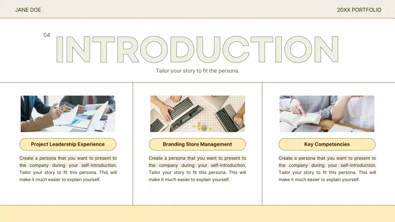 Presentasi Resume Portofolio Modern Beige