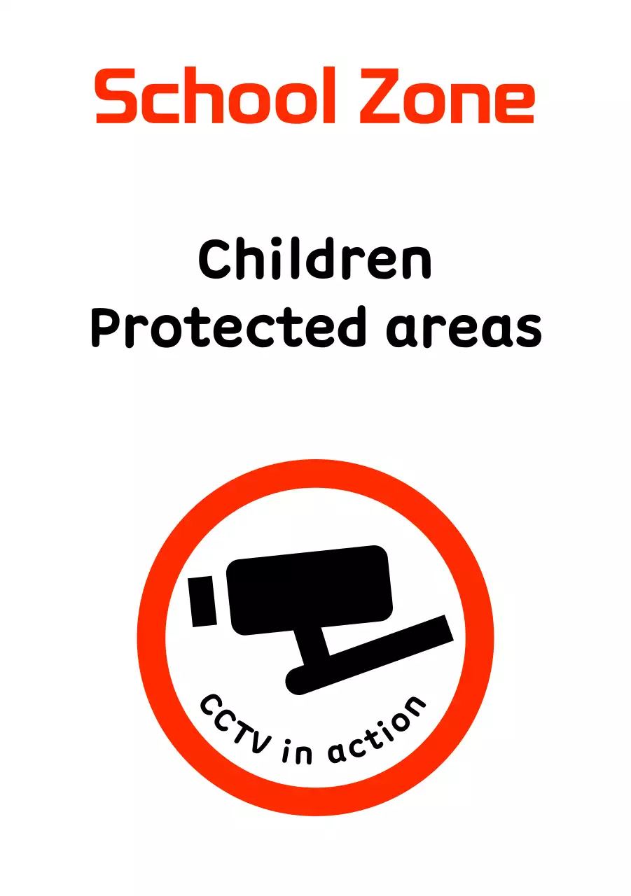 Bentuk yang lucuTanda Dilarang Parkir di Tempat Perlindungan Anak