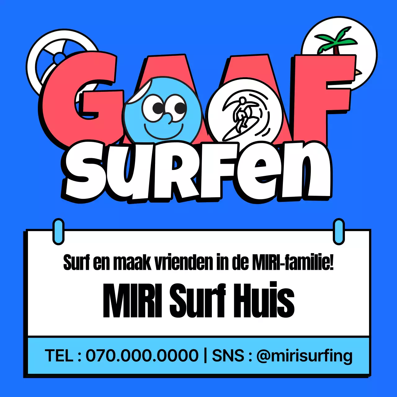 Blauwe en roze vakantiewoningen promoten