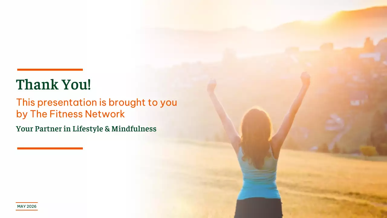 Orange Modern Exercise Guide Presentation