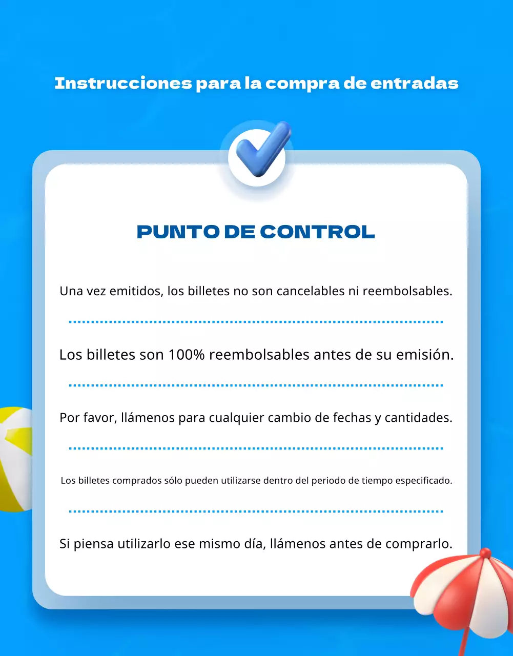 Anuncio promocional de una tienda de ocio con detalles en azul y amarillo