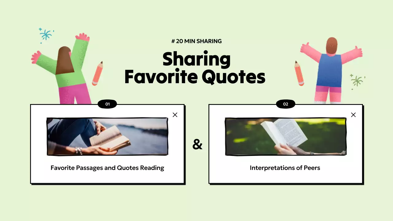 Colorful Minimal Reading Agenda Presentation