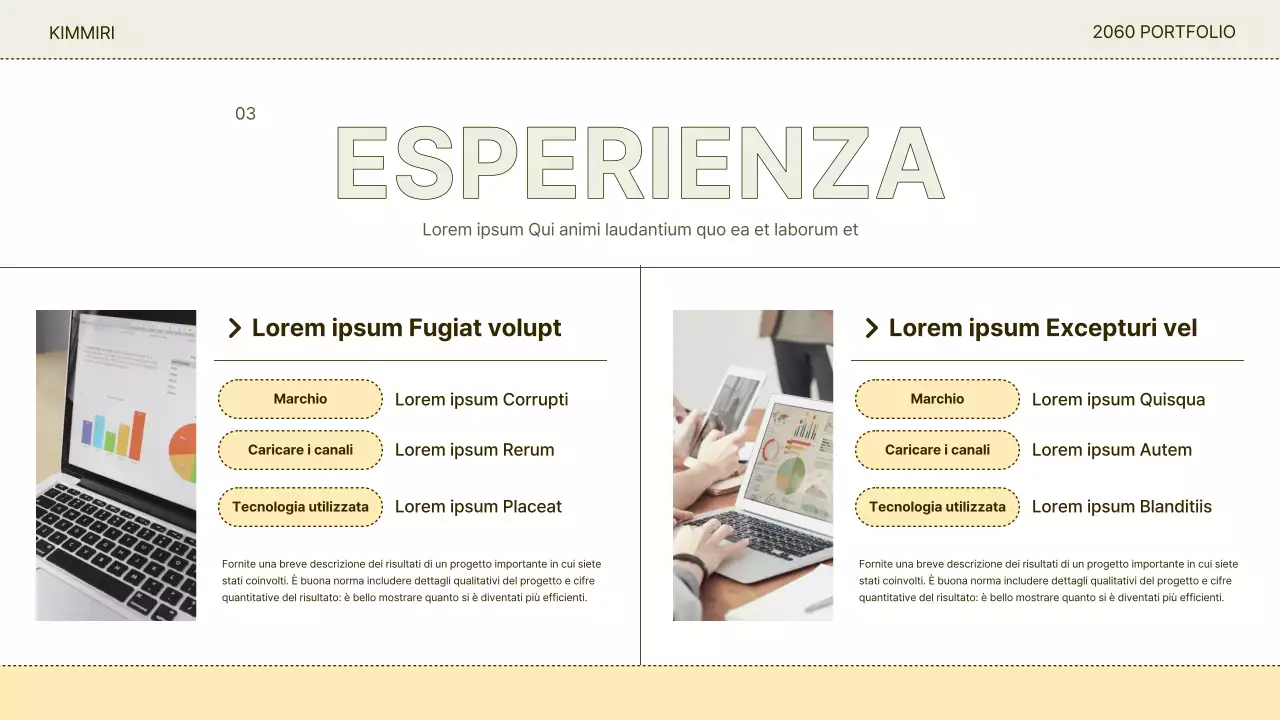 Astratto e beige Portafoglio semplice e facile da presentare