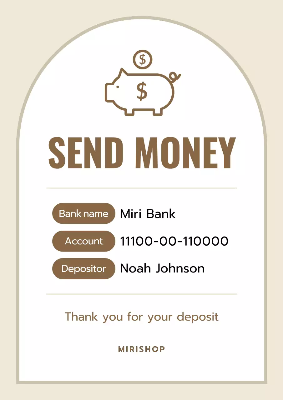 Beige Simple Finance Information Poster