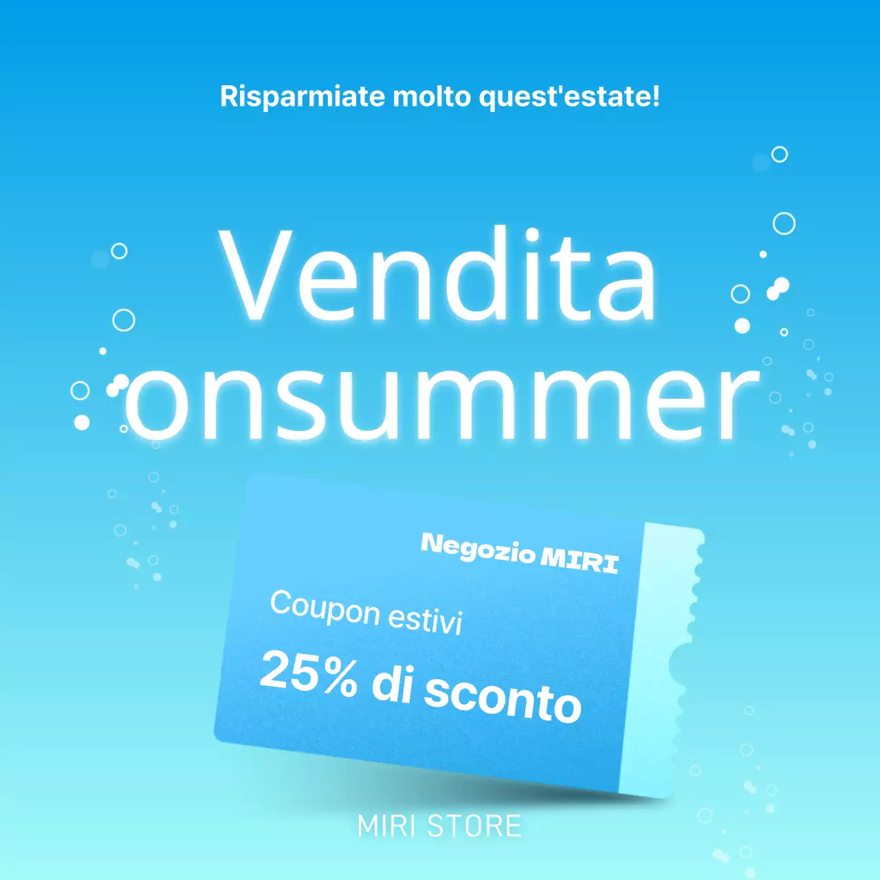 Promuovere una moderna vendita estiva in azzurro e chartreuse