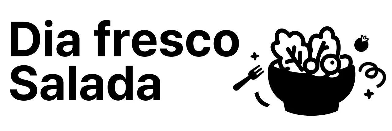Promova o seu restaurante com ilustrações engraçadas de saladas