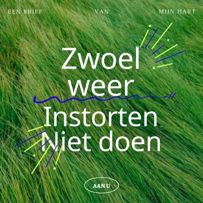 Minimalistisch zomergroet briefpapier in groen