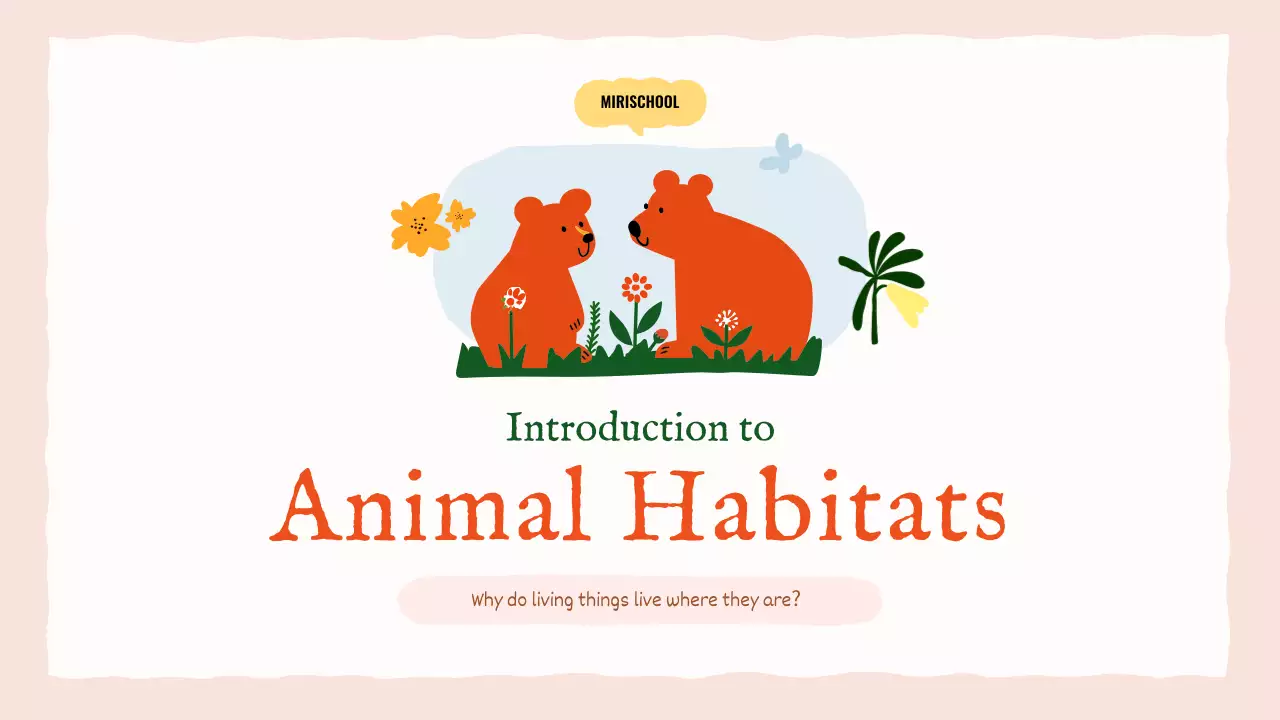 오렌지 심플 애니멀 가이드 프레젠테이션