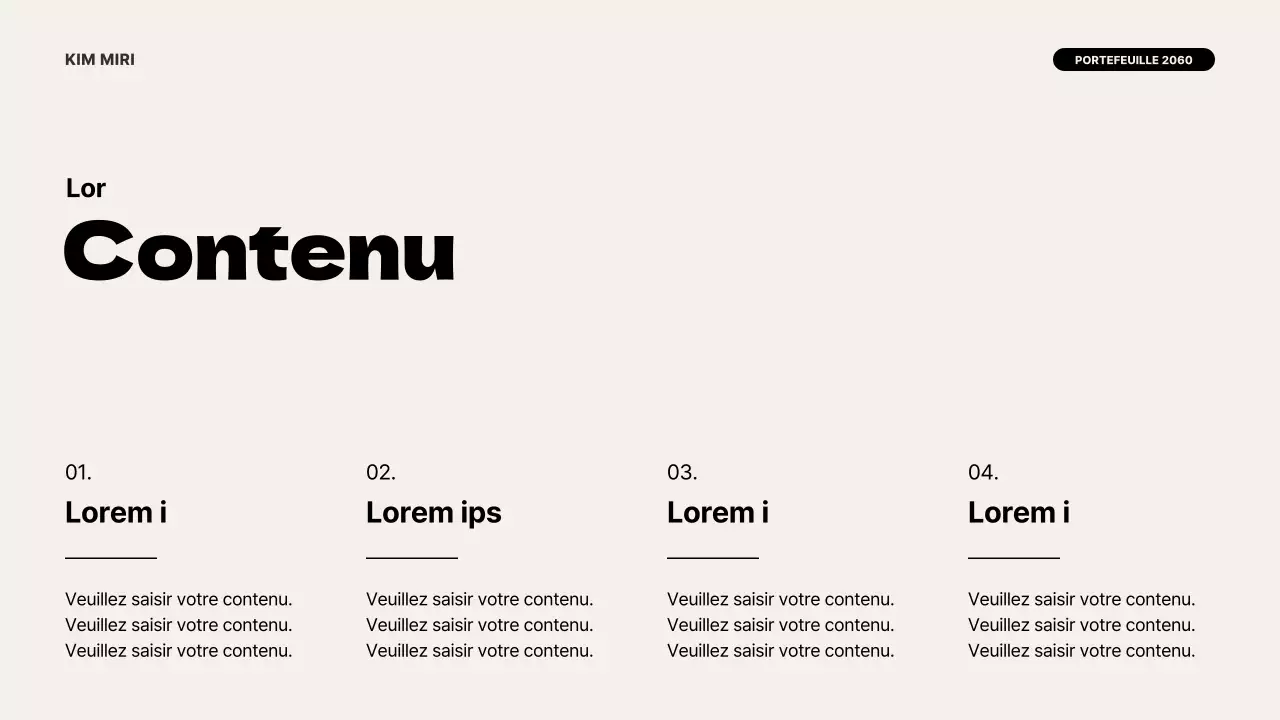 Une introduction moderne au portefeuille en ivoire et noir