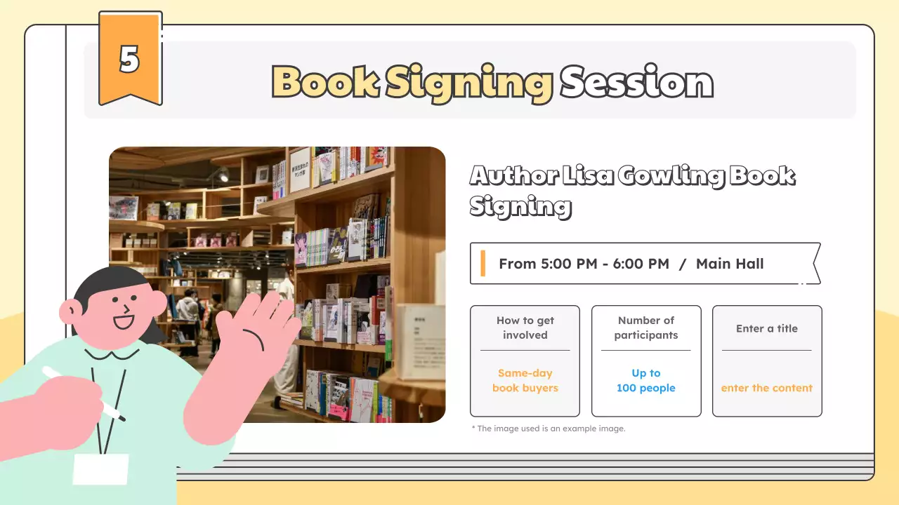 Yellow Simple Book Announcement Presentation