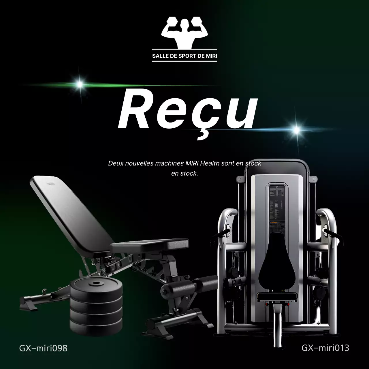 Appareils d'exercice simples et noirs en stock