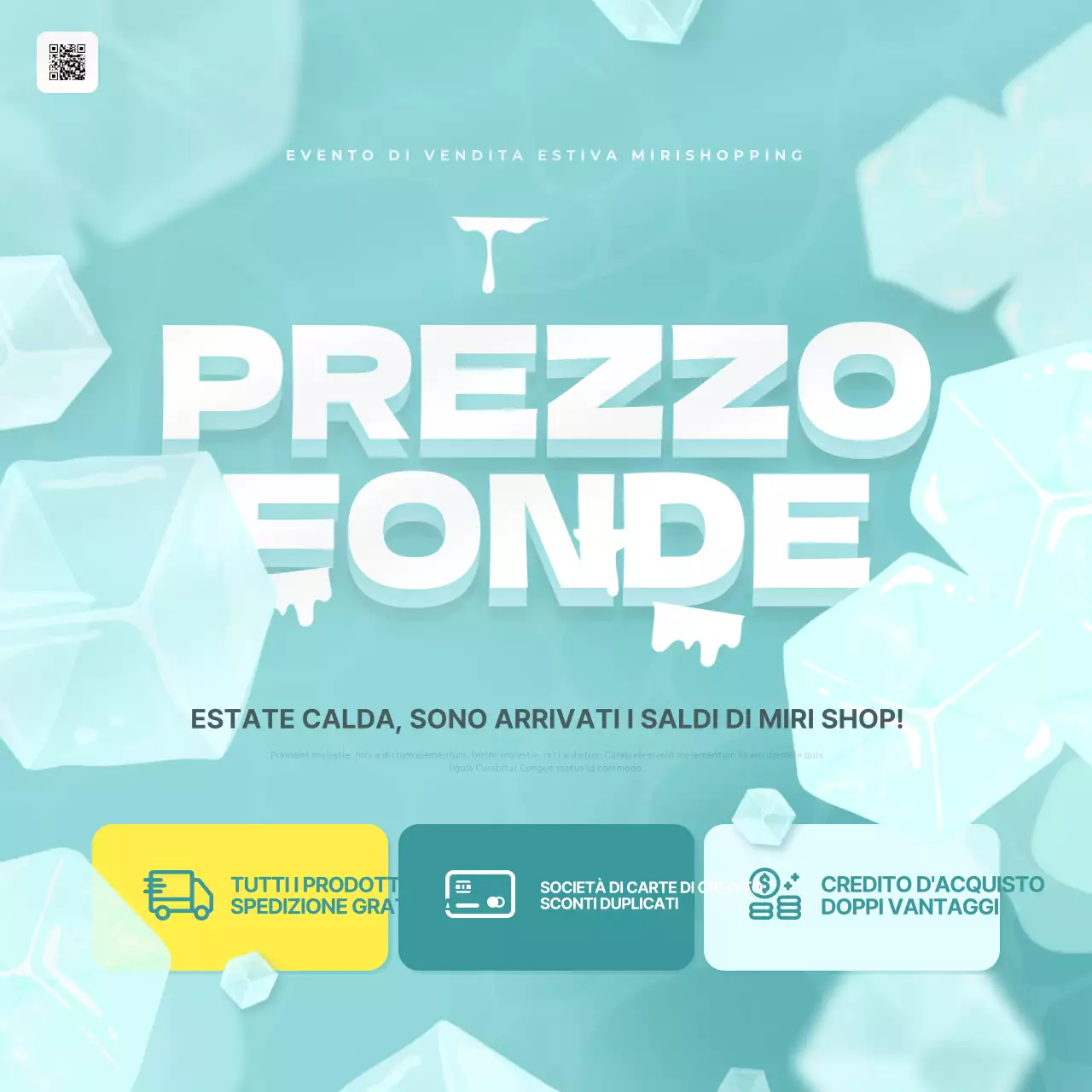 Menta e giallo per un annuncio di shopping estivo alla moda