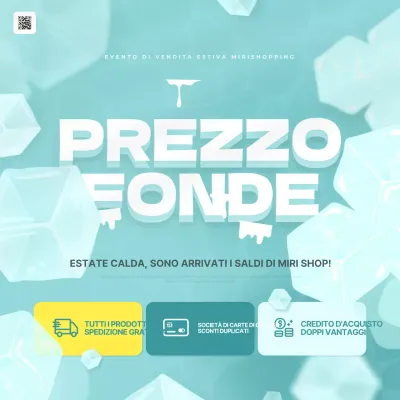 Menta e giallo per un annuncio di shopping estivo alla moda