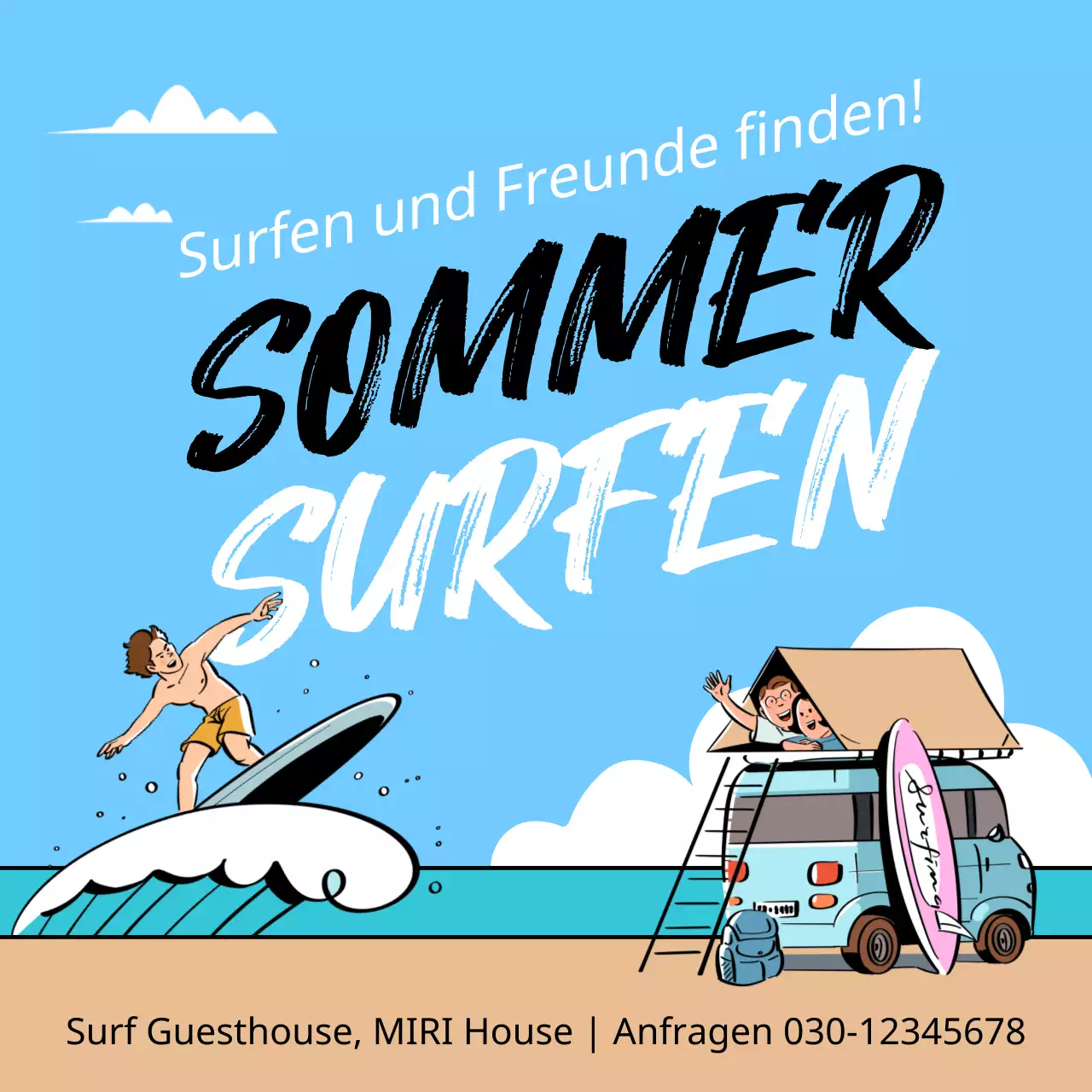 Ein Leitfaden für kitschige Sommersportarten in Weiß und Hellblau