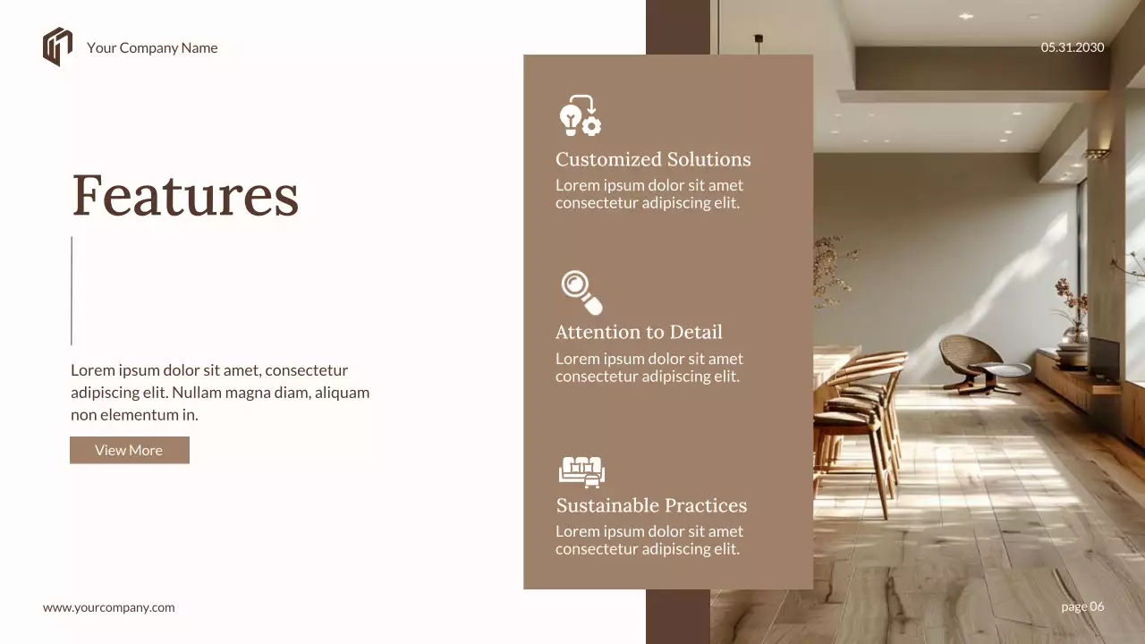 Beige Elegant Interior Presentation