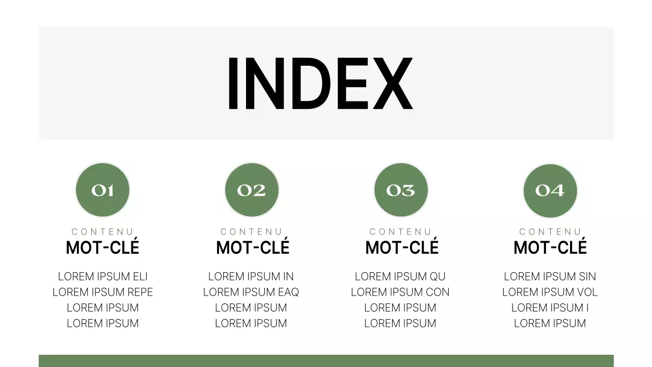 Un profil d'entreprise simple, à l'image de la marque, en vert et blanc