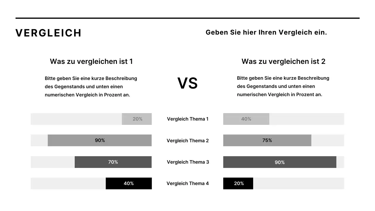Minimalistischer Unternehmensbericht in Schwarz und Weiß