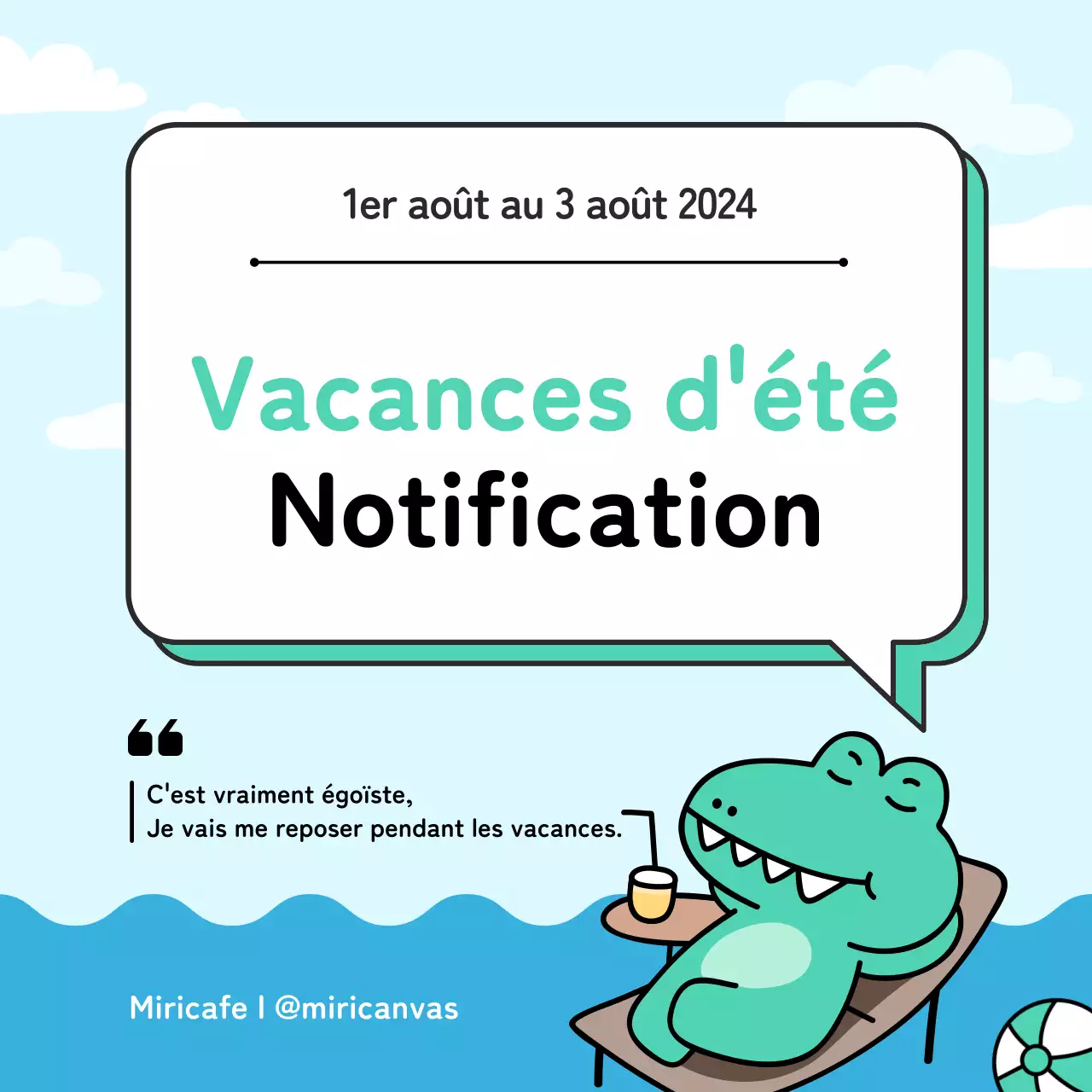 Guide des vacances d'été vertes et bleues