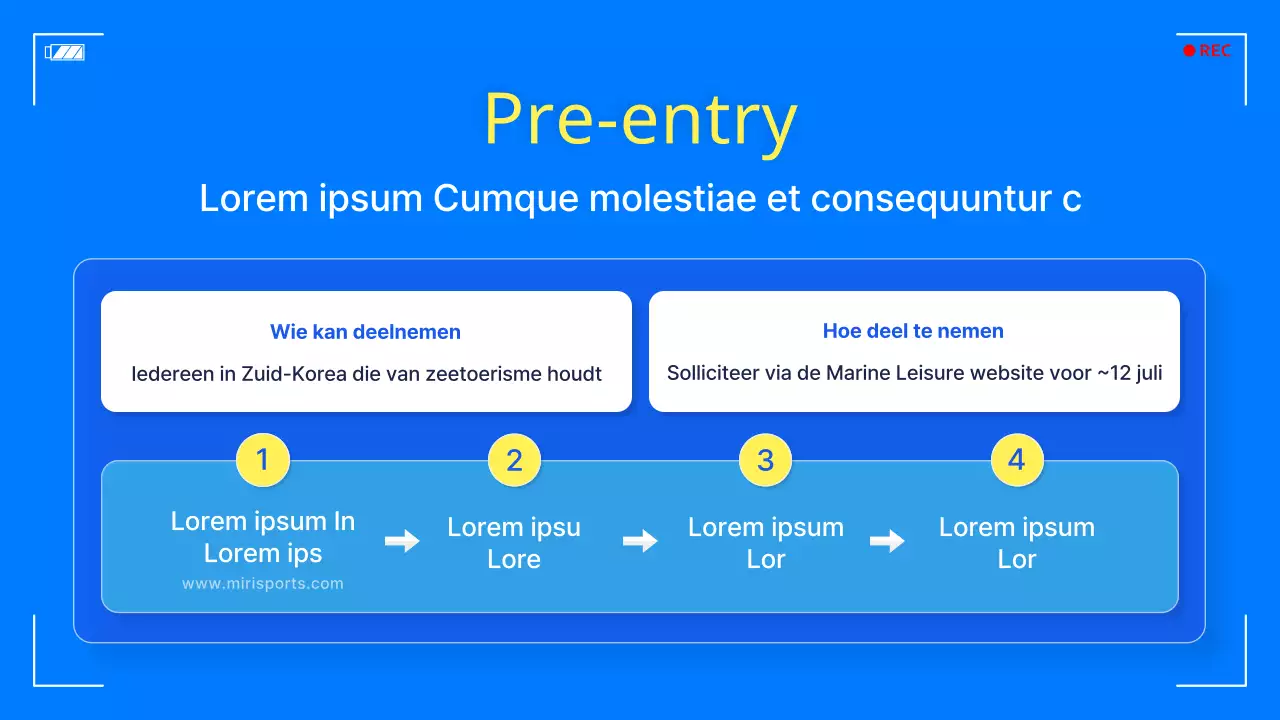 Een eenvoudig blauw en geel vrijetijdsfestival op zee promoten