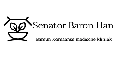 Een chique uitziende Chinese medicijnkamer met een logo van een Chinese medicijnkliniek