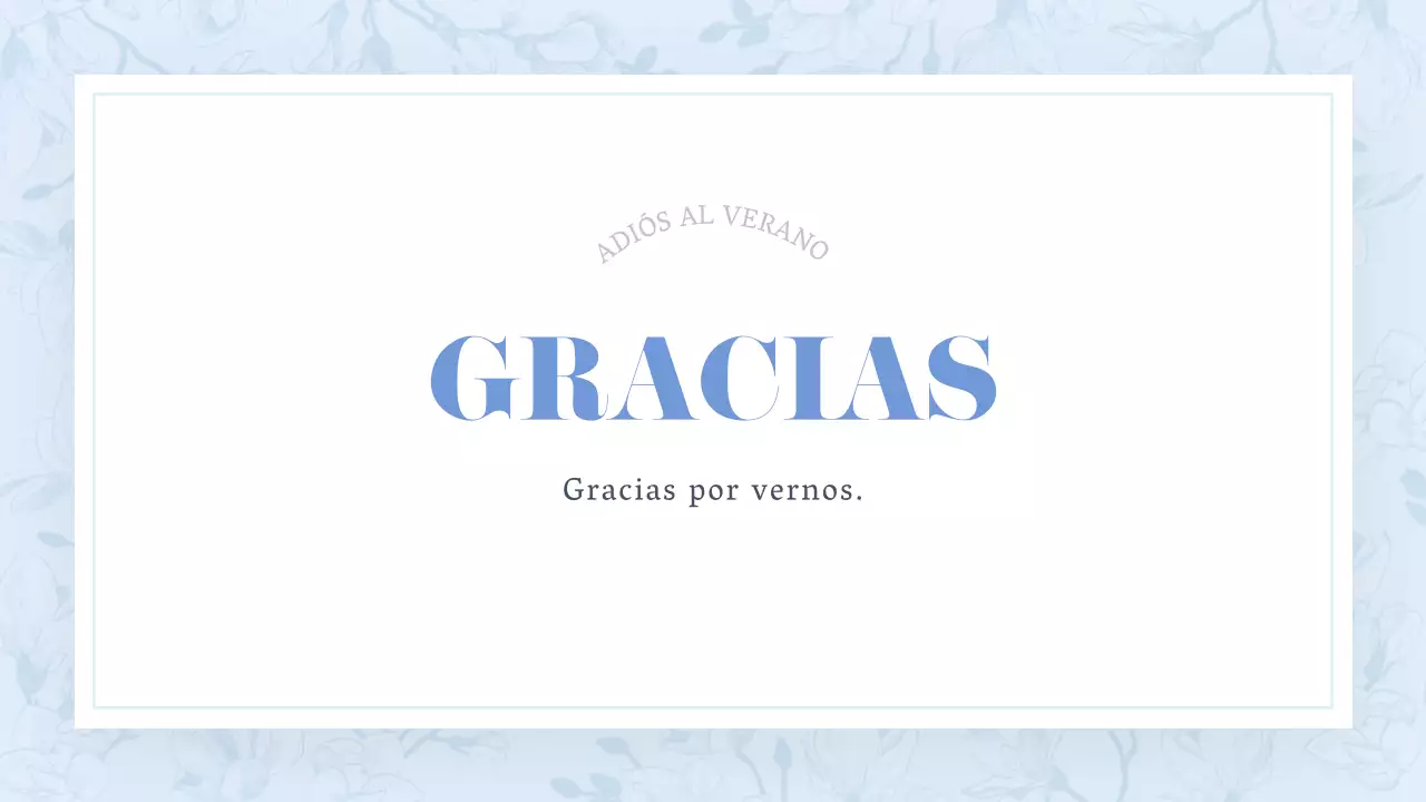 Una clásica propuesta floral veraniega en azul claro