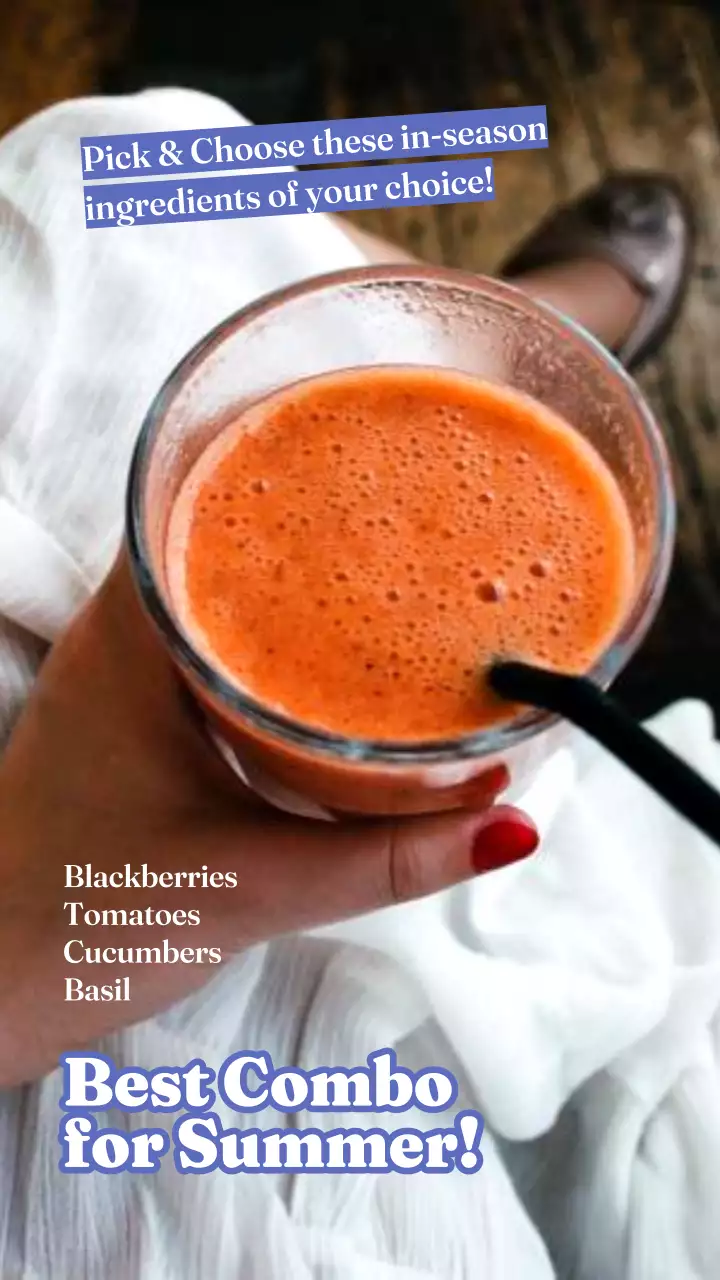 Orange Trendy Smoothie Promotion Instagram Post