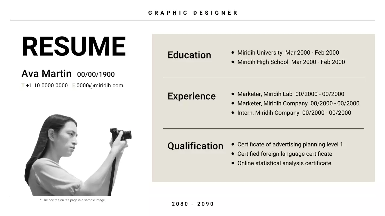 Presentasi Resume Portofolio Modern Beige