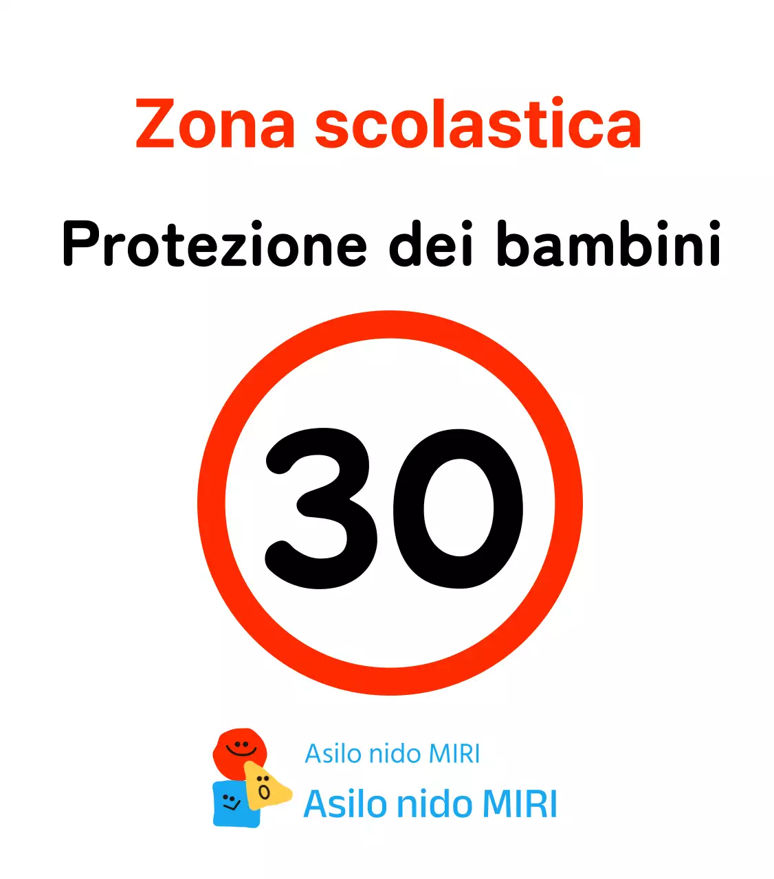 Forme simpaticheCaratteriSegno di divieto di sosta nel santuario dei bambini