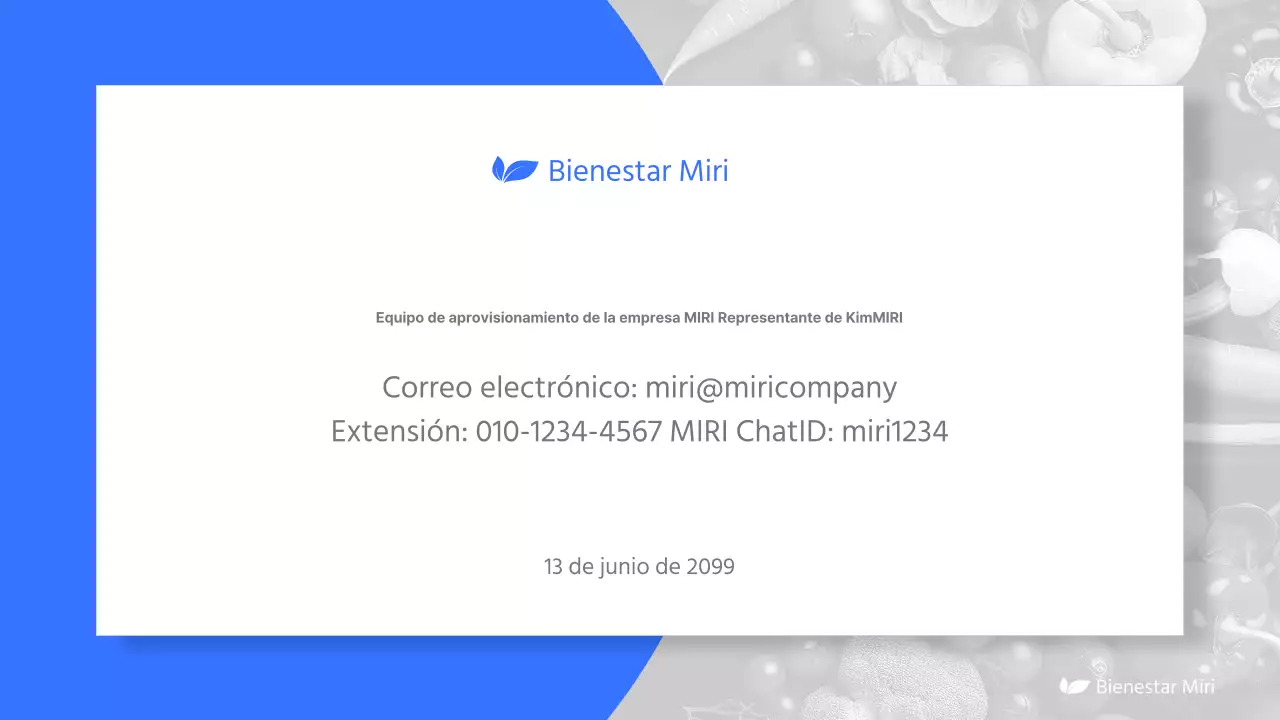 Propuesta sencilla de productos de bienestar en azul y azul claro