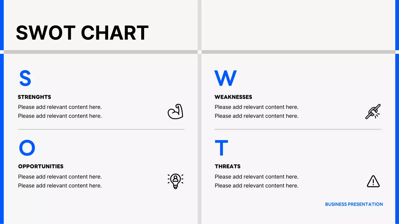 블루 미니멀 비즈니스 프레젠테이션