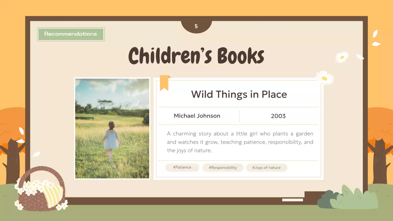 Orange Rustic Book Guide Presentation