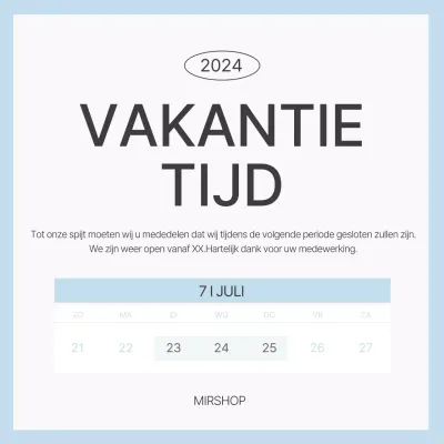 Eenvoudige lichtblauwe vakantieaanbiedingen