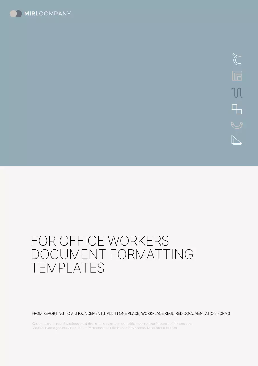 Tài liệu văn phòng chuyên nghiệp màu xám