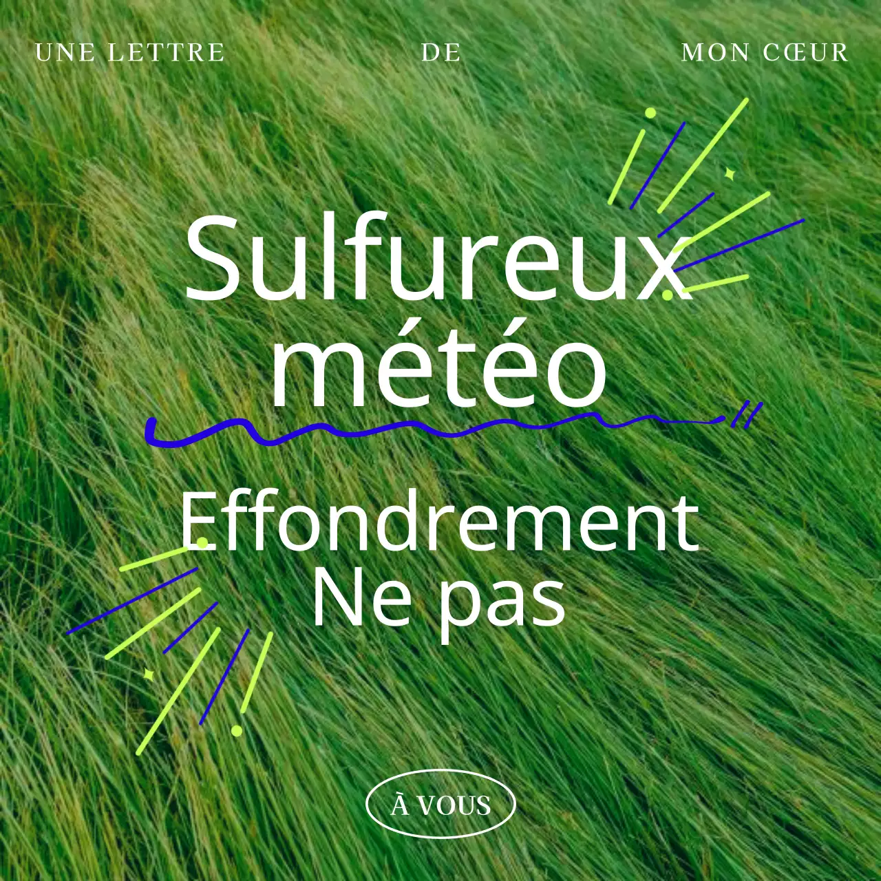 Papeterie minimaliste de vœux d'été en vert