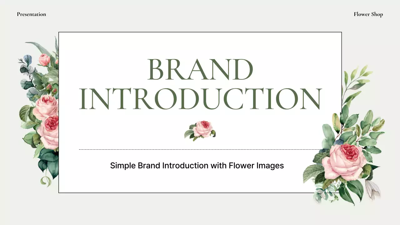 Green Elegant Brand Presentation
