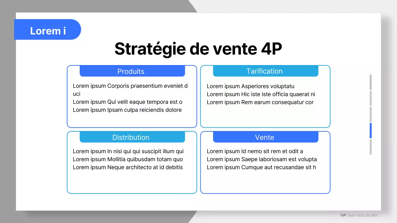 Proposition simple de produit de bien-être en bleu et bleu clair