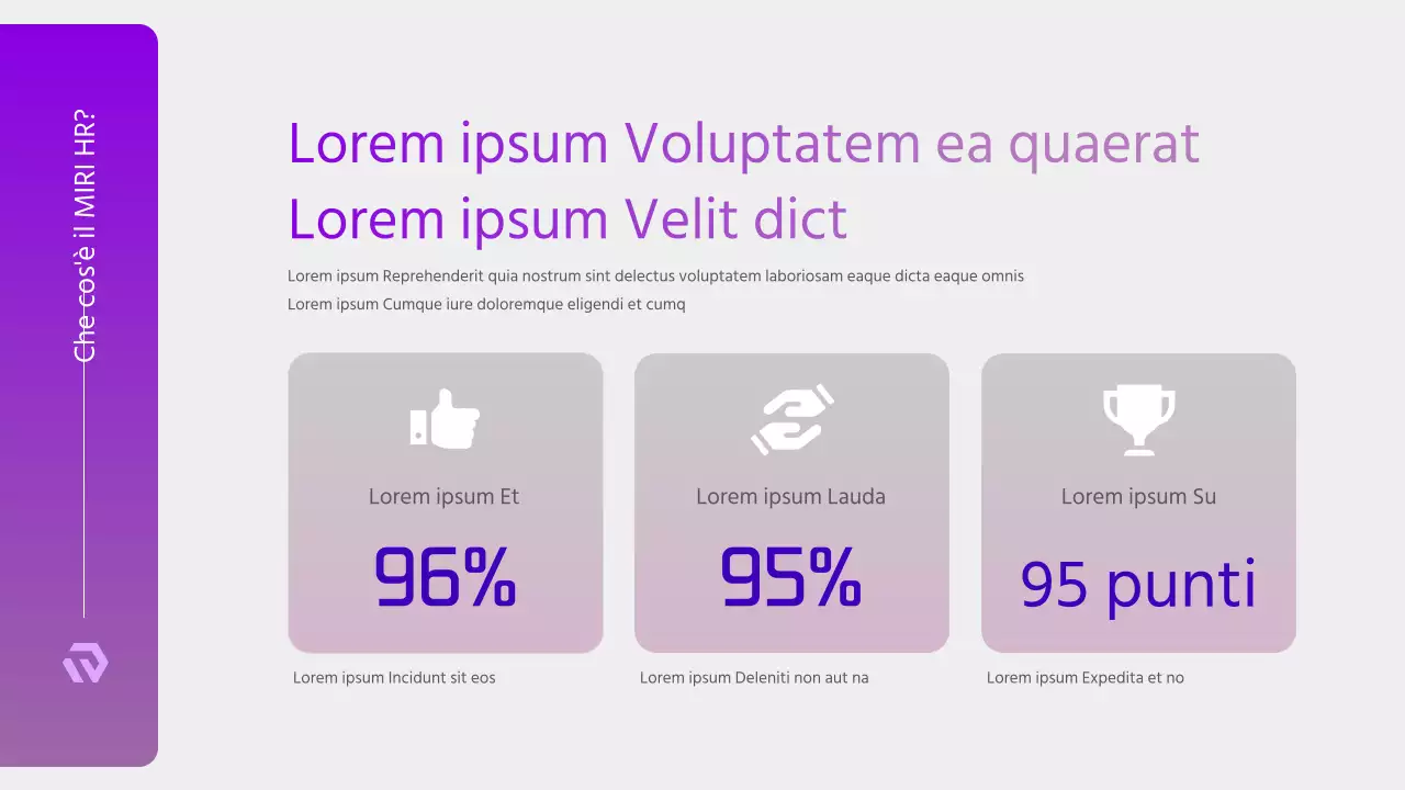 Proposta di ricerca di personale moderna in viola e bianco