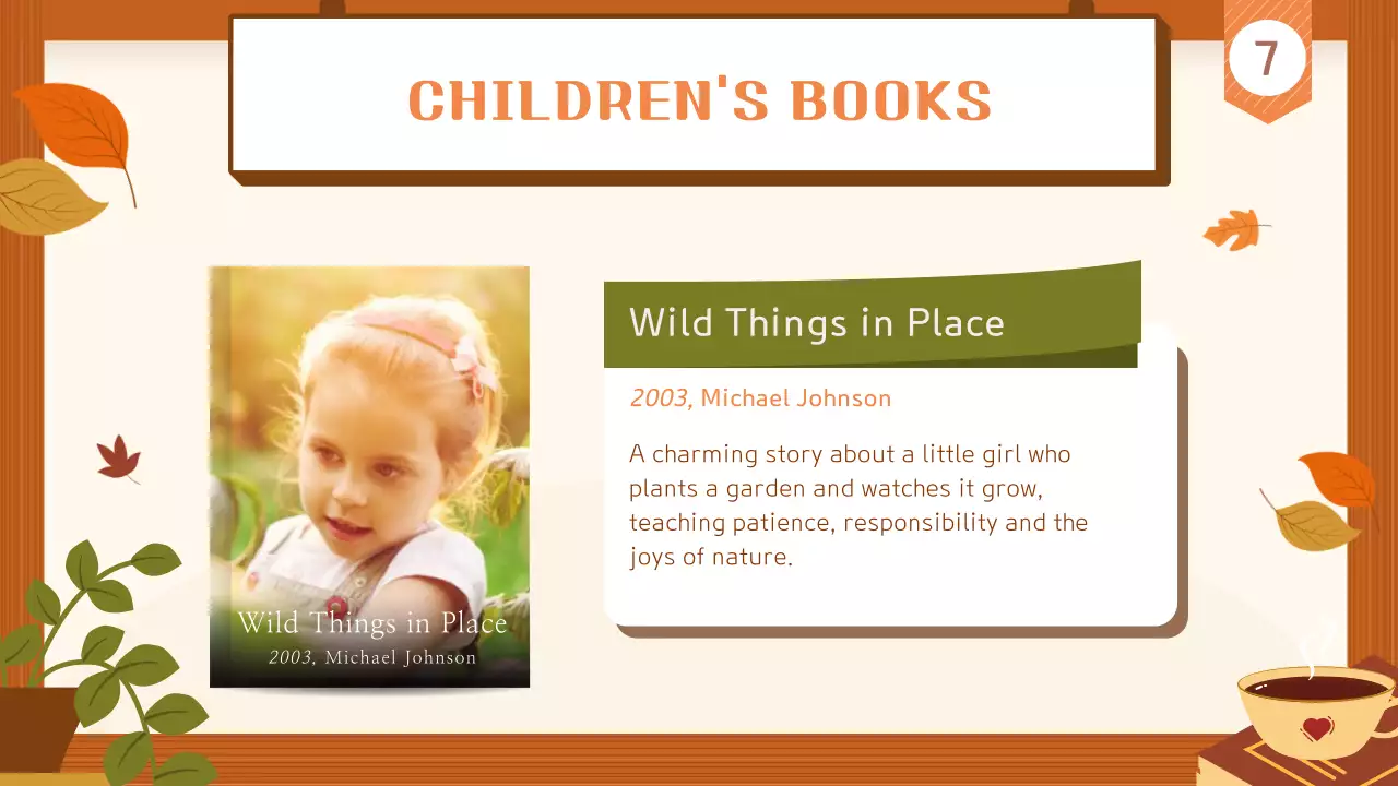 Orange Rustic Book Promotion Presentation