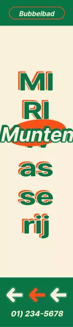 Muntwasserij poster in Amerikaanse vintage stijl