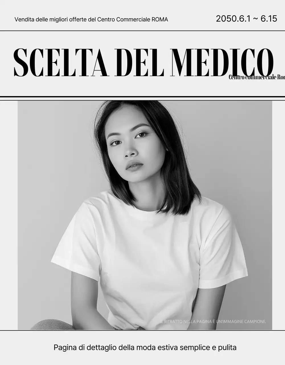 Promuovere la moda moderna in grigio e nero