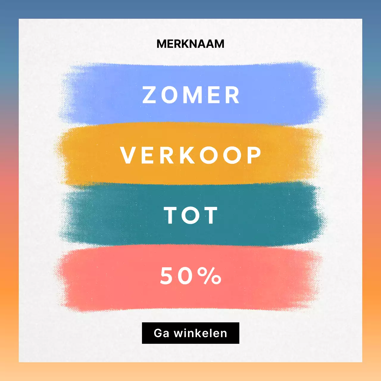 Promoot een regenboog aan tropische zomerverkopen